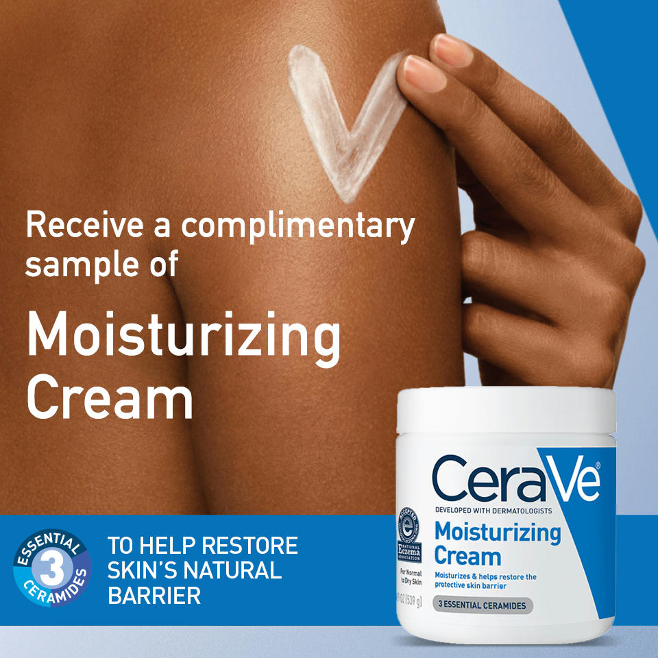 Free moisturizer samples